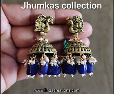Linga Creations handmade jhumkas